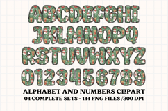 Christmas Alphabet png clipart, christmas letters doodle Product Image 2