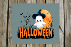 Cute ghost 2 | Funny Halloween Skinny tumbler sublimation P2 Product Image 4