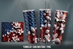 Patrotic 3D Tumbler Wrap | Tumbler Wrap Sublimation Desig Product Image 4