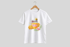 Watercolor Bumble Bee Clipart Product Image 2