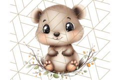 Woodland Nursery Baby Animals And Fantasy Forest PNG Clipart Product Image 4