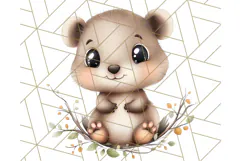Woodland Nursery Baby Animals And Fantasy Forest PNG Clipart Product Image 4