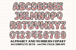 CUTE MONSTER SCHOOL Alphabet A-Z Numbers Clipart PNG 300 DPI Product Image 2