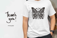 Tribal Butterfly Silhouette Vector Product Image 4