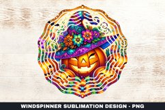 Halloween Pumpkins Wind Spinner Sublimation Design Product Image 1