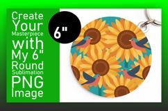 Bright Circle Design Coaster Artwork , Birds Product Image 1