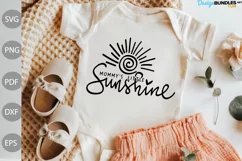 Mommy's Little Sunshine svg Cut Files/ Funny Baby SVG Product Image 1