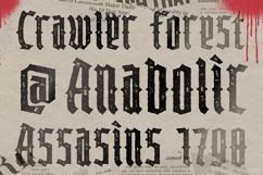 Armistice Condensed Blackletter Font Product Image 8