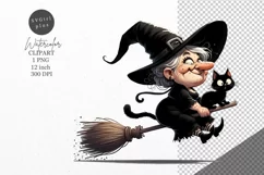 Halloween clipart, Witch clipart, Autumn clipart Product Image 1