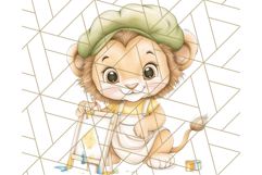 Safari Baby Animal Clipart PNG, Jungle Outfits Baby Animals Product Image 4