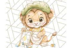 Safari Baby Animal Clipart PNG, Jungle Outfits Baby Animals Product Image 4