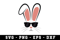 Bunny Ear &amp; Face SVG | SVG Cut files | Cricut Product Image 1