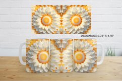 3D Sunflower Mug Wrap| Mug sublimation design Product Image 10