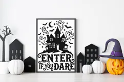 Enter If You Dare Svg, Scary Halloween Svg, Spooky Ghost Svg Product Image 9