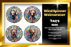 Weimaraner Wind Spinner Sublimation - 04 Variations Product Image 1