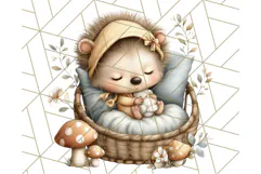 Woodland Nursery Baby Animals Clipart, Cute Animals Png Product Image 4