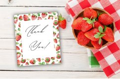 Watercolor Strawberry digital paper, Seamless Pattern Product Image 8