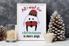 All i want for christmas is more dogs SVG, Christmas Dog SVG Product Image 4