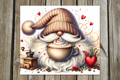Coffee Gnome | 4 Watercolor Tumbler Sublimation Designs PL2 Product Image 4
