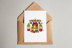 A family of dwarfs by the Christmas fireplace, Christmas Product Image 5
