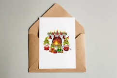 A family of dwarfs by the Christmas fireplace, Christmas Product Image 5