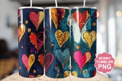 Valentine Glitter Tumbler | Valentine Tumbler Wrap Product Image 1