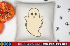 Cute Ghost Clipart, Cute Ghost Clipart Sublimation Product Image 4