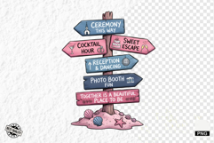 Summer Wedding Signspots Clipart Product Image 1