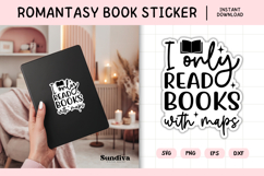 Printable Magic and Fantasy Book Lover Sticker | Maps Product Image 1
