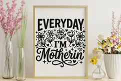 Every Day I'm Motherin Svg, Mom life Svg, Tired Mom Svg. Product Image 9