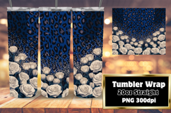 LUXE 20oz Tumbler Graphic for Sublimation , Leopard Print Product Image 1