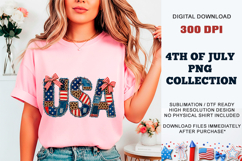 Faux Patchwork USA PNG | Sublimation DTF Product Image 8