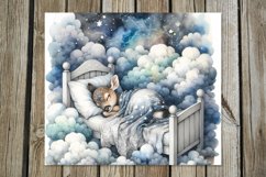 Sleeping baby deer | Nursery tumbler Sublimation design P Product Image 4