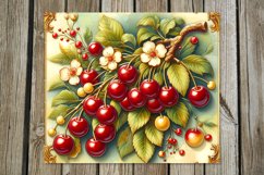 Berries | 8 Retro style Skinny tumbler Sublimation designs Product Image 8