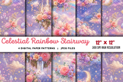 Celestial Rainbow Stairway Heaven JPG Product Image 1