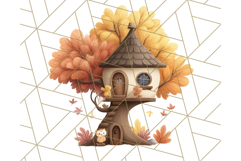 Woodland Forest Scene PNG Clipart, Fall Nature Elements Product Image 4