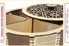 Box Organizer v5 - laser cut file - Glowforge ready SVG Product Image 8