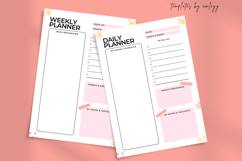 Cute Aesthetic Daily &amp; Weekly Planner Template | Pastel Product Image 3