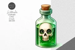 Halloween clipart, Potion bottle clipart, Kids Halloween Product Image 1