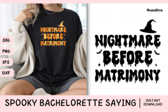 Spooky Bachelorette Party Saying SVG | Before Matrimony Product Image 1