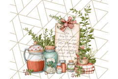 Cottagecore Apothecary PNG Clipart, Rustic Potions &amp; Herbs Product Image 4
