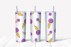Flowers Skinny Seamless Tumbler Sublimation Wrap Bundle Product Image 8