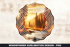 Forest Wind Spinner Sublimation Design Product Image 1