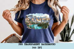 Banff National Park PNG, Vintage Canada Mountain Sublimation Product Image 3