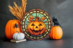 Stained Glass Sublimation Designs | Wind Spinner PNG Product Image 8