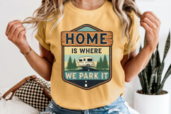 Home Is Where We Park It PNG, Vintage Camper Sublimation Product Image 8