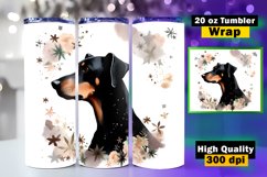 Dog Lovers tumbler wrap sublimation, 20 oz Skinny Tumbler Product Image 1