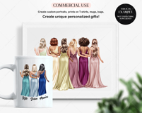 Woman in Long Dresses Clipart - Portrait Creator Product Image 6