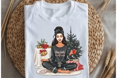Christmas motivational women png design for T-shirts Product Image 5