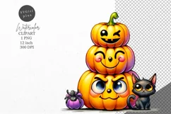 Halloween clipart, Pumpkins clipart, Autumn clipart Product Image 1
